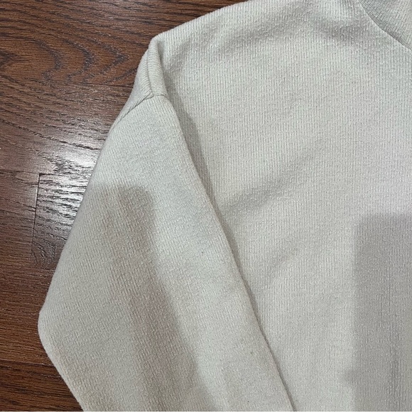 abercrombie & fitch cream soft and cozy hoodie fall winter minimal casual - Picture 3 of 7